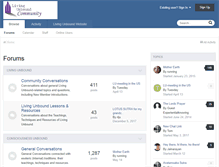Tablet Screenshot of community.livingunbound.net